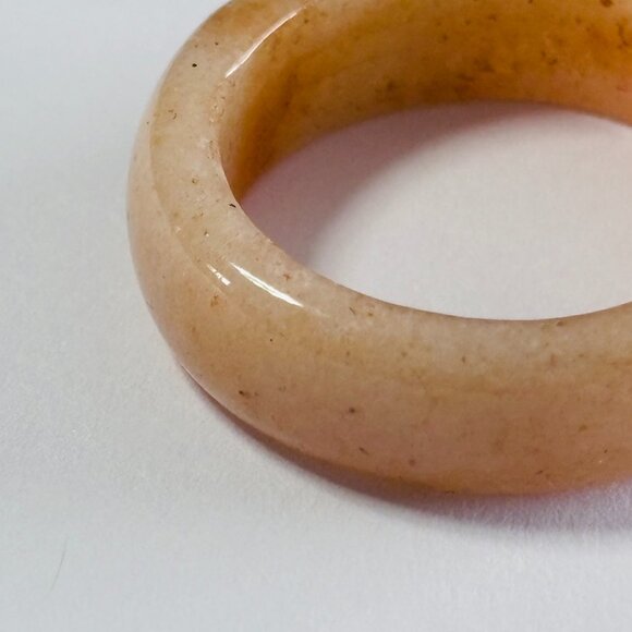 Stone Band Rings Lot of 7 Turquoise Agate Resin Stackable - Picture 8 of 16